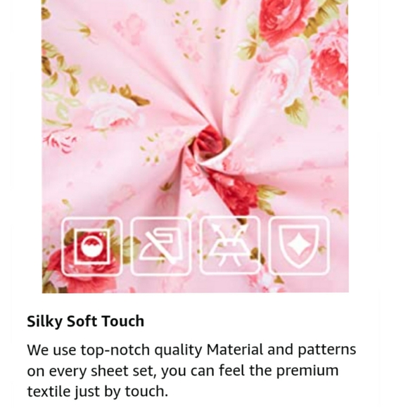 🆕⭐ Country pink rose Sheet set - Picture 12 of 15